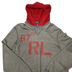 Ralph Lauren Gray and Red Men's Hoodie